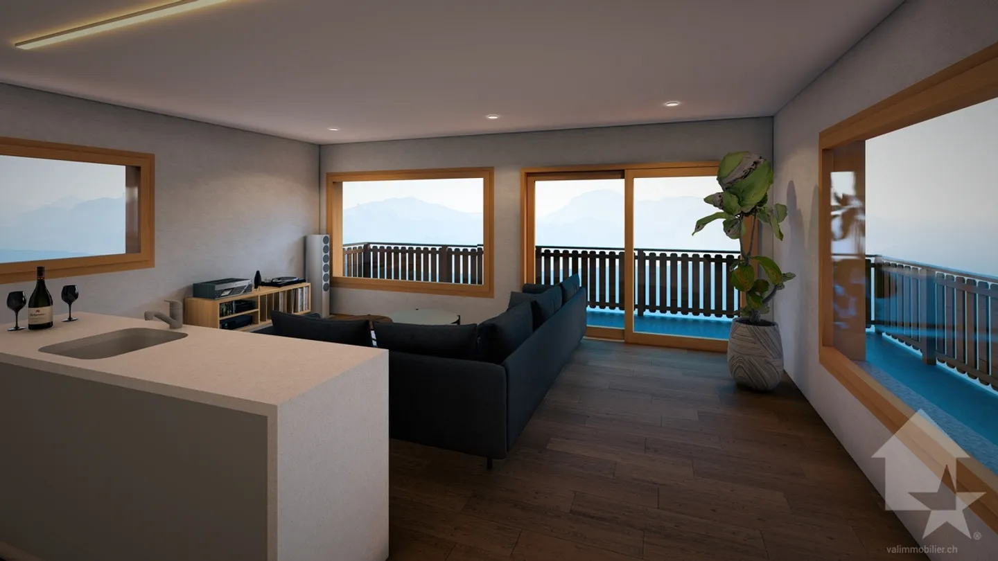 Wunderschönes Chalet mit 4,5 Zimmern, Terrasse und Rasen - Foto 8 von 10