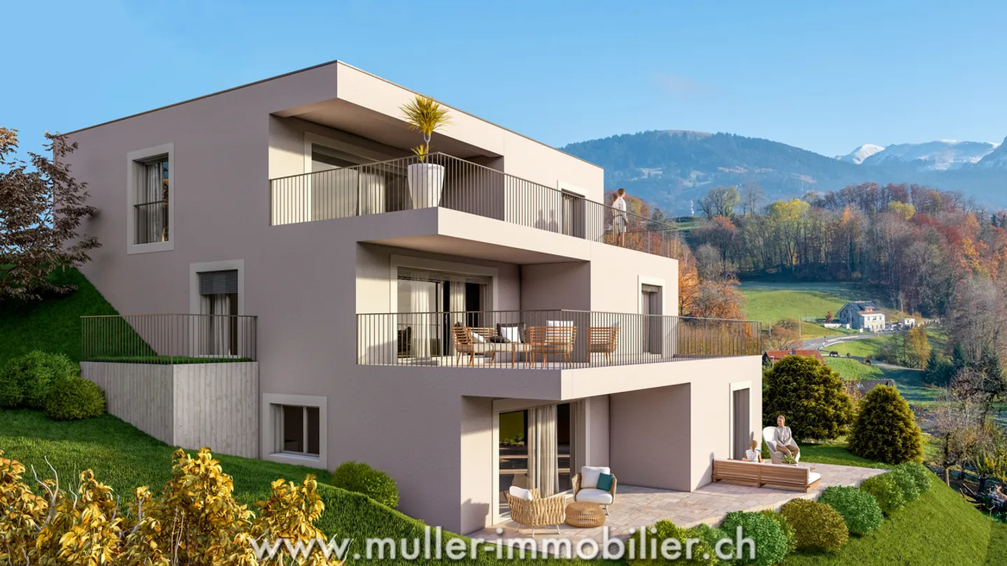 Letzte verfügbare Neubauwohnung - 3 Zimmer mit Terrasse & Gärten - Foto 12 von 13
