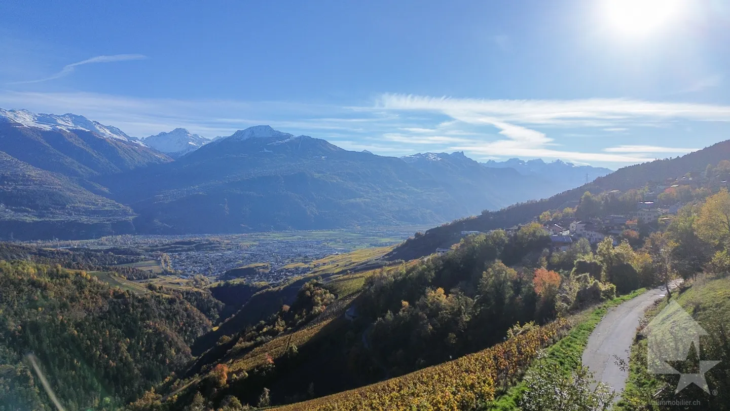 Land for sale in the heights of Conthey with a breathtaking view - Photo 8 of 8