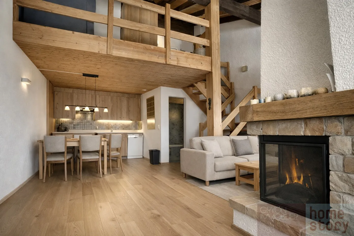 Duplex with fireplace and balcony in Gryon - Alpes des Chaux - Photo 10 of 10