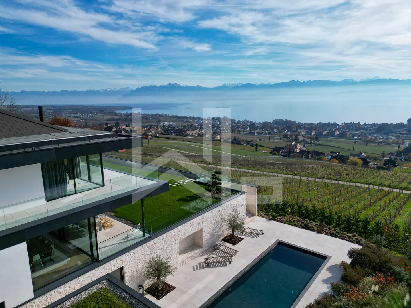 Villa d'architetto contemporanea di lusso con vista panoramica - Foto 10 di 10