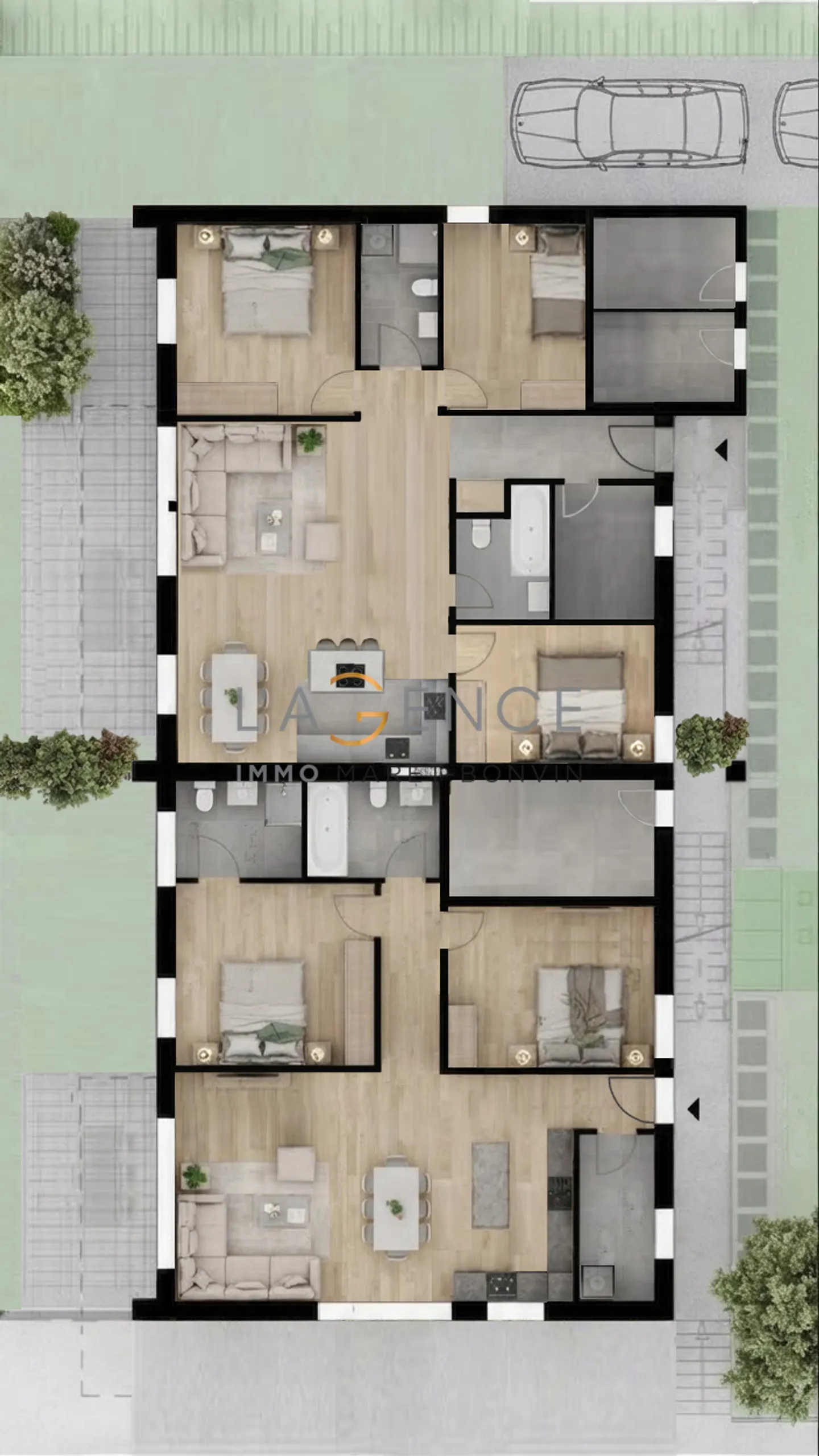 4.5 ROOM APARTMENT NEW PROMOTION - THE VINEYARD OF THE ARCH - Photo 5 of 6