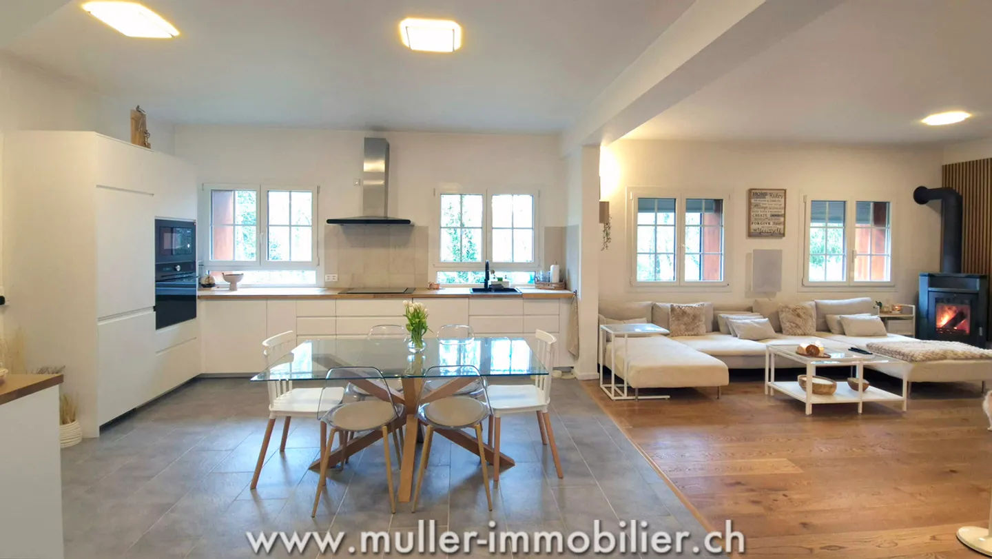 Appartement rénové avec jardin dans un ancien moulin, à Carrouge VD - Photo 1 sur 13