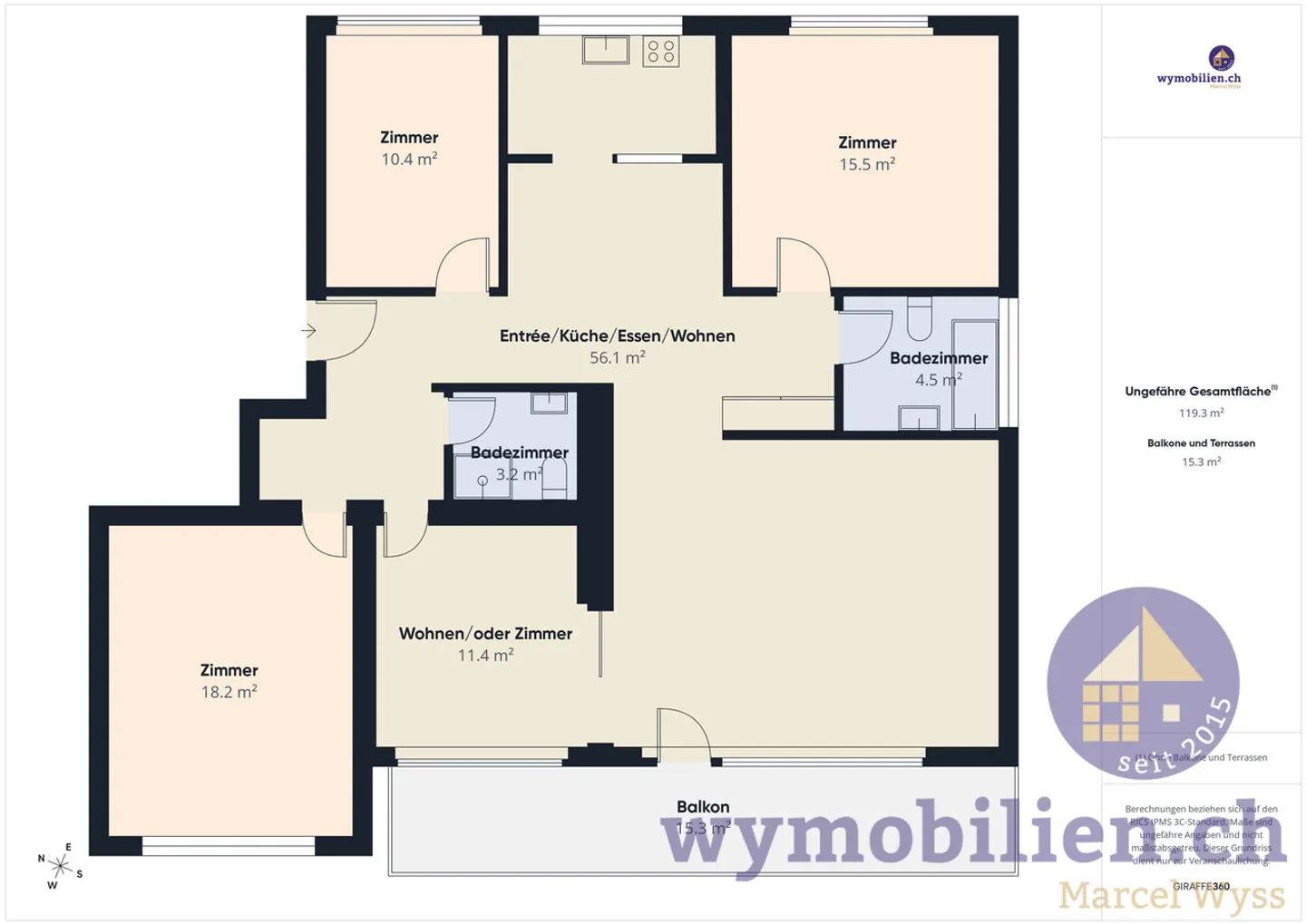 Apartment in a good location in Kirchberg - Photo 1 of 2