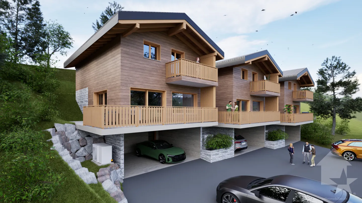 Wunderschönes Chalet mit 4,5 Zimmern, Terrasse und Rasen - Foto 2 von 10