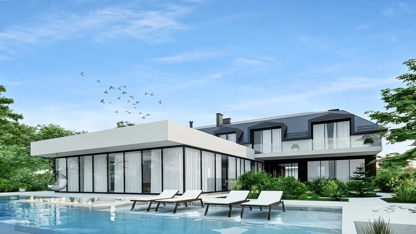 Progetto di una lussuosa villa contemporanea a piedi nell'acqua, Rolle - Foto 2 di 4