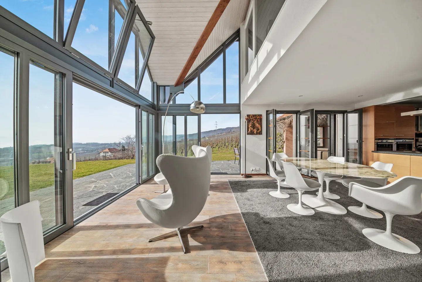 Affascinante proprietà, vista panoramica e piscina, a Mont-sur-Rolle - Foto 3 di 13