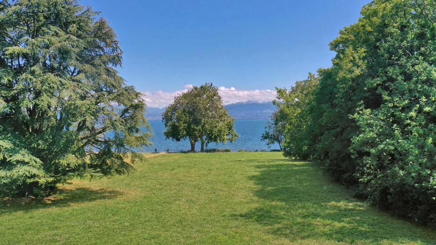 Superbe parcelle de 6 500 m2 pied dans l'eau, Rolle - Photo 1 sur 3