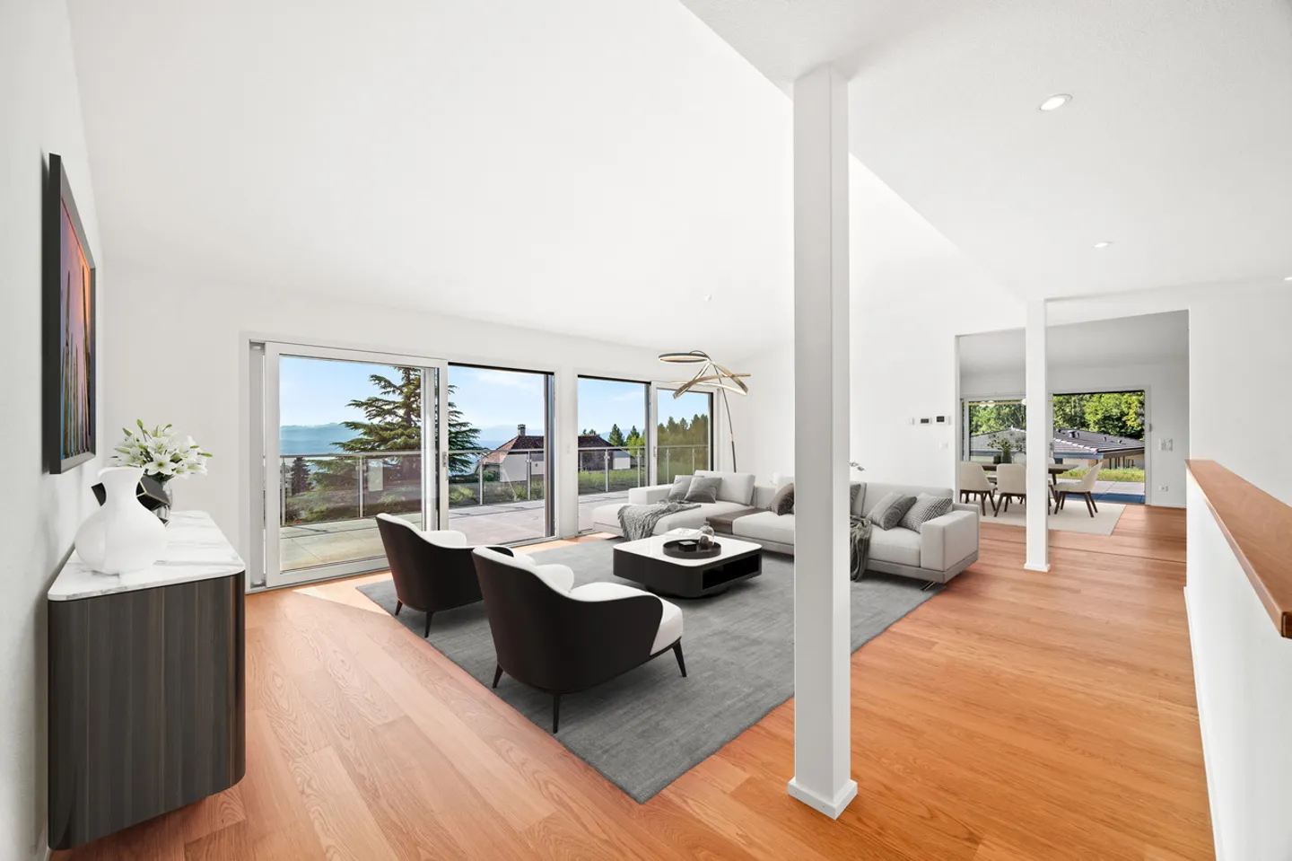 Villa contemporanea chiavi in mano, con vista a 180° - Arzier-le-Muids - Foto 10 di 13