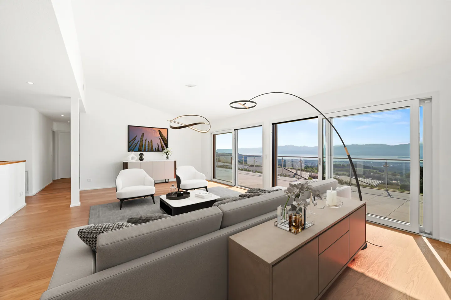 Villa contemporanea chiavi in mano, con vista a 180° - Arzier-le-Muids - Foto 8 di 13