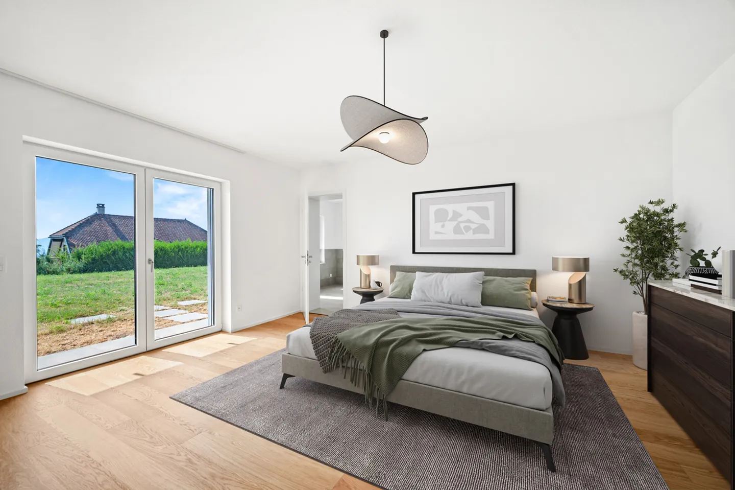 Villa contemporanea chiavi in mano, con vista a 180° - Arzier-le-Muids - Foto 12 di 13