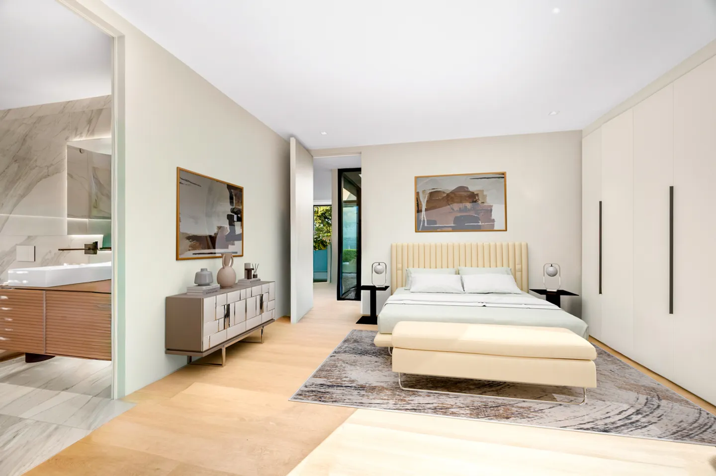 Außergewöhnliche zeitgenössische Villa mit Seeblick und privatem Zugang, Anières - Foto 11 von 13