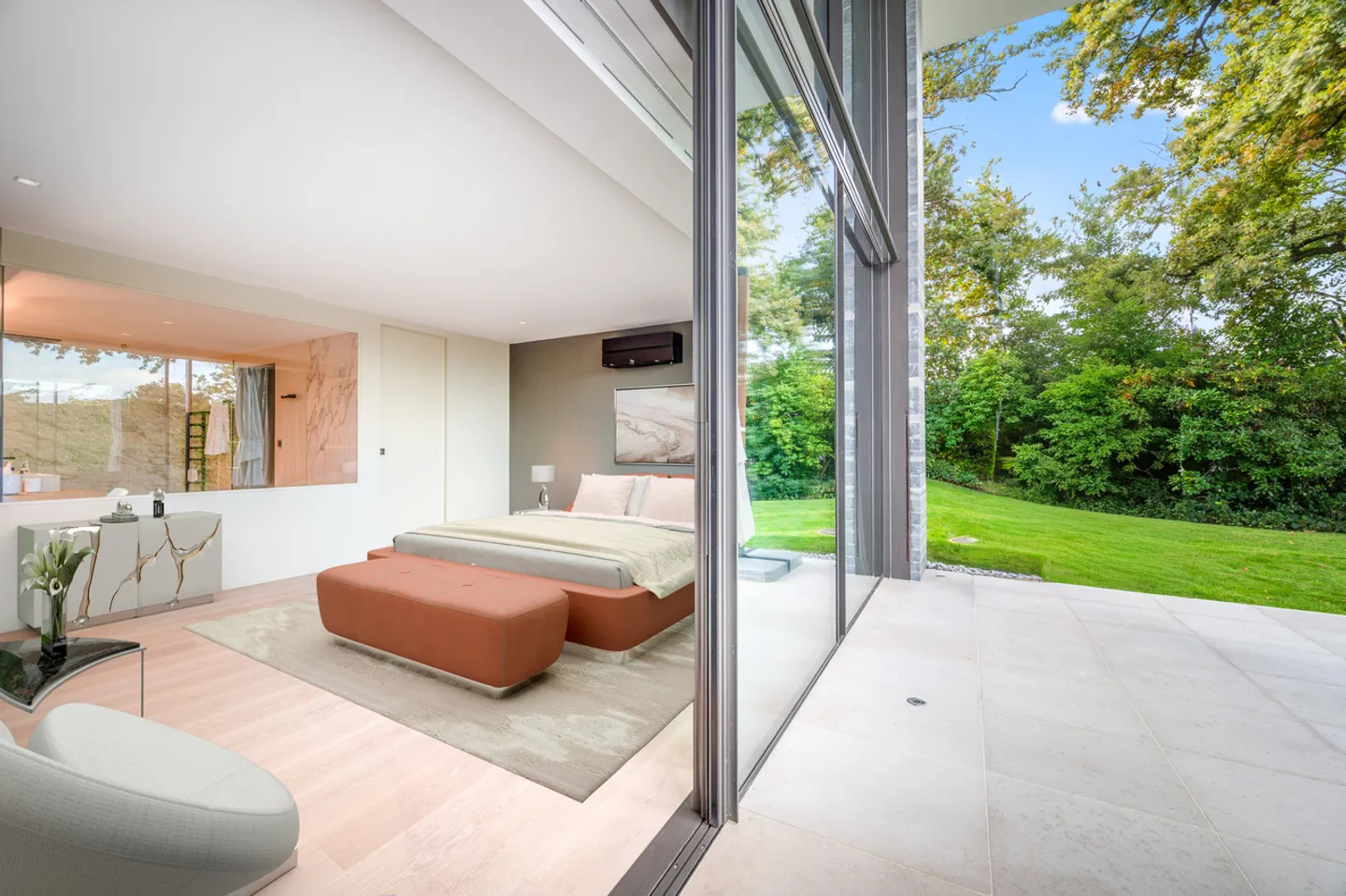 Außergewöhnliche zeitgenössische Villa mit Seeblick und privatem Zugang, Anières - Foto 9 von 13