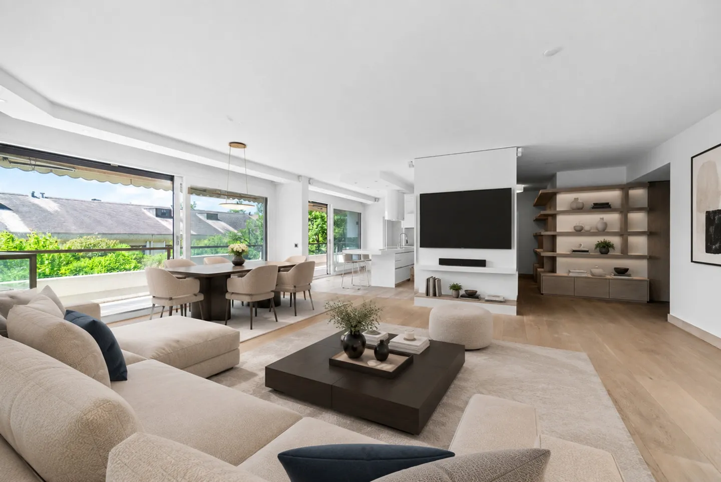 Beau duplex, 6,5 pièces, avec piscine,  jardin au coeur de Champel - Foto 3 von 12