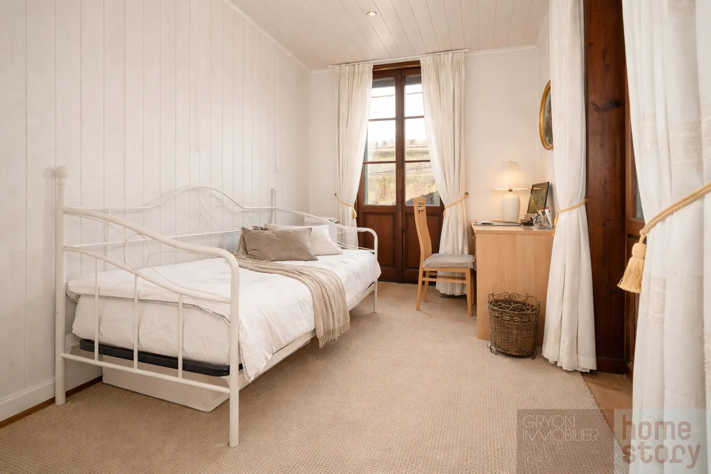 4.5 camere luminose in un ex hotel ristrutturato, centro di Gryon - Foto 4 di 13