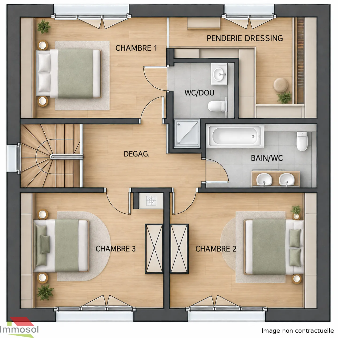 New promotion in Thierrens - Family villas 6.5p with garden - Photo 8 of 9