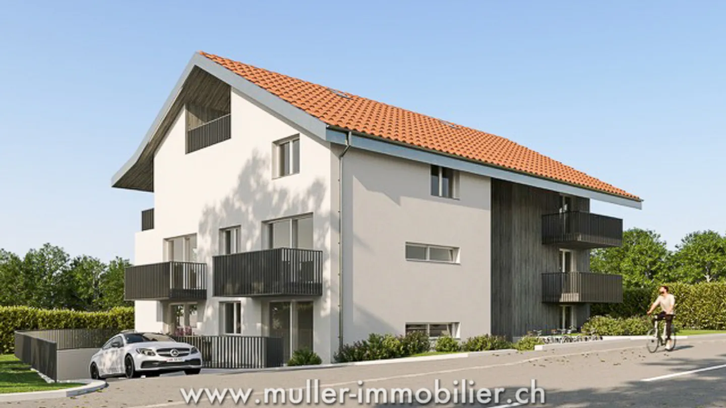 Attic with countryside view, close to Romont - Photo 11 of 13