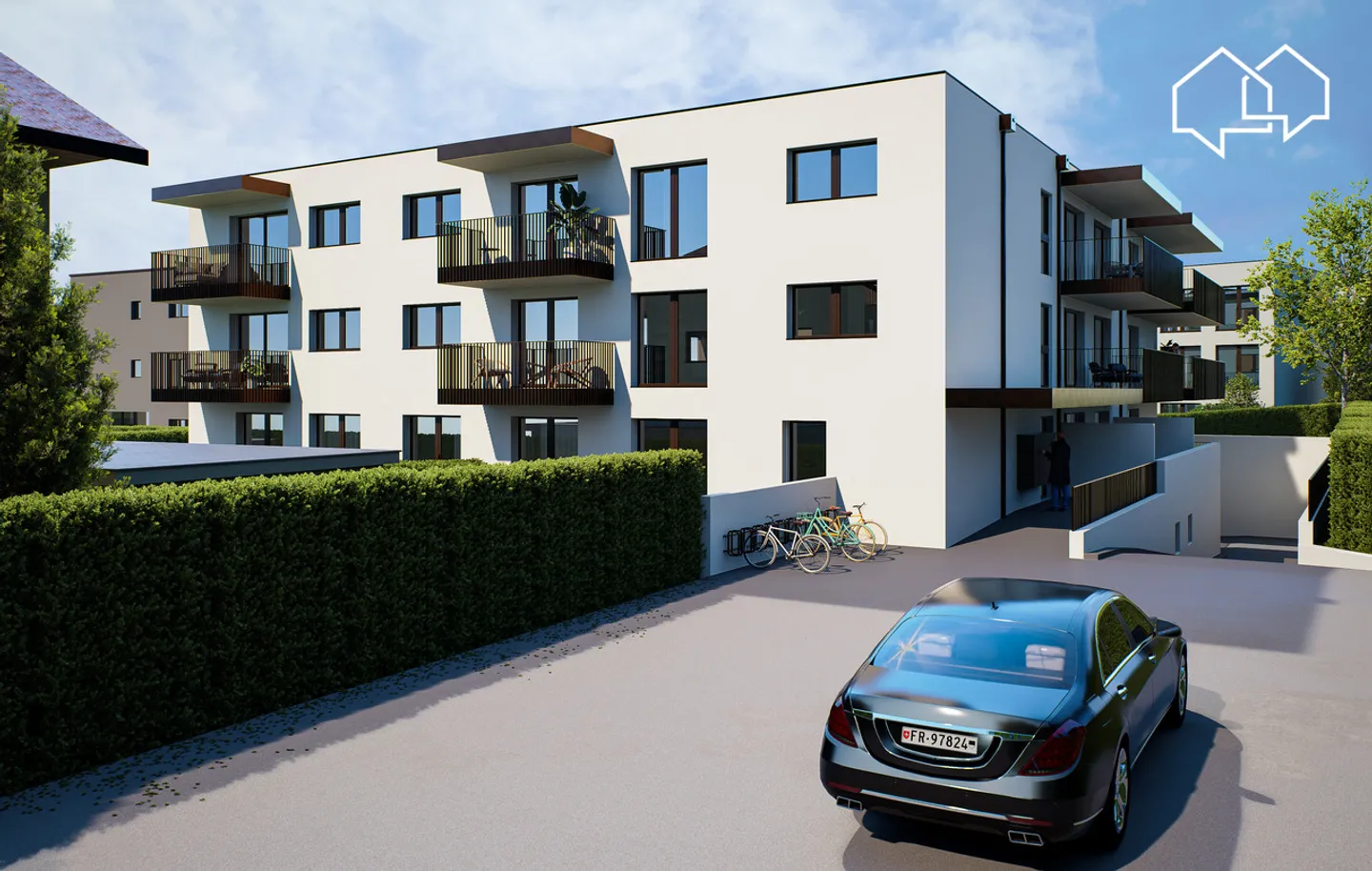 Der Clos du Tiguelet - 3,5-Zimmer-Wohnung im 1. Stock (Los 1.1) - Foto 2 von 8