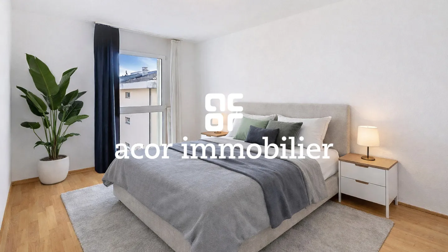 Lausanne - Appartement lumineux avec deux balcons et vue lac - Foto 3 di 4