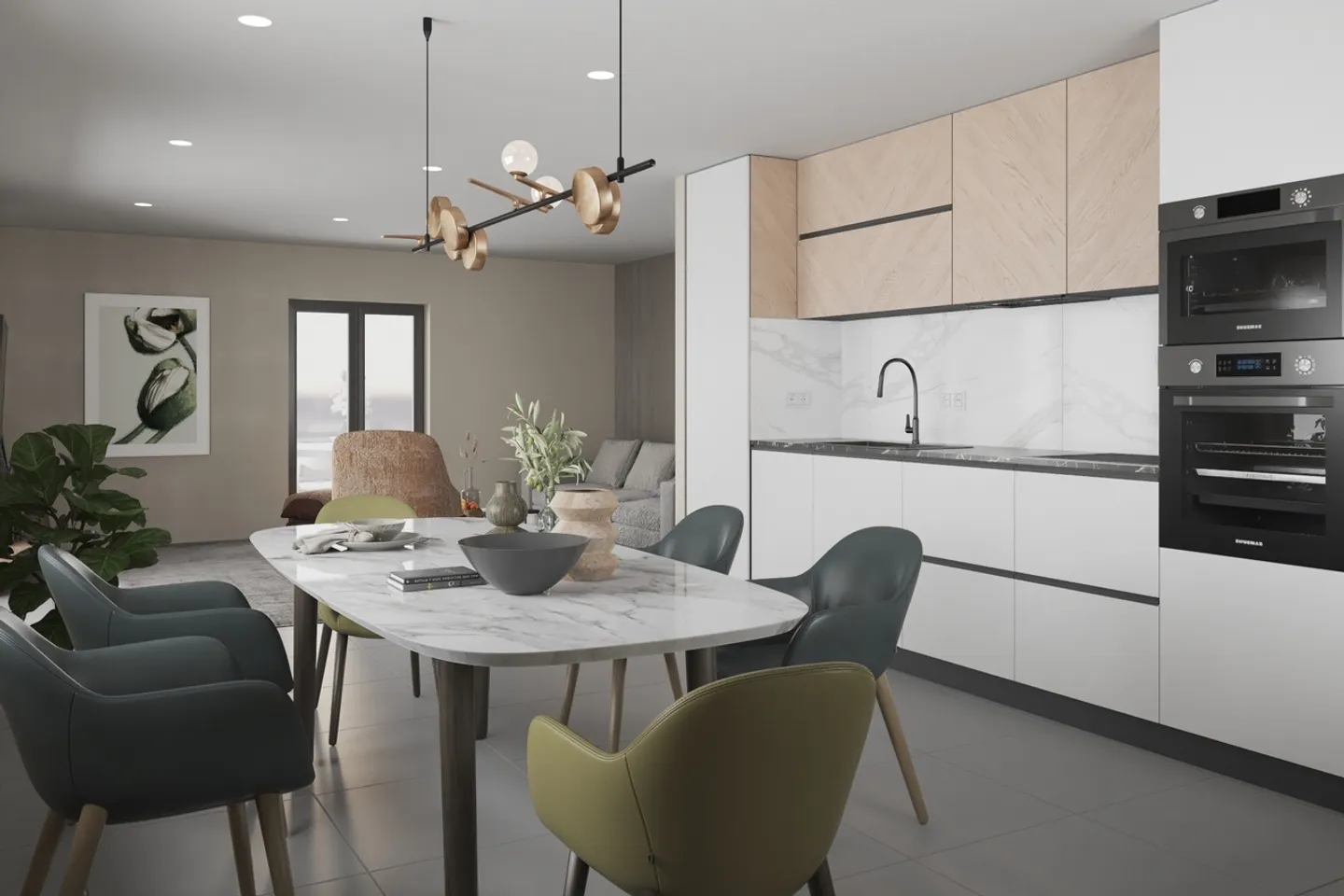 Duplex con terrazza completamente ristrutturato vicino alla città di Sion - Foto 4 di 7