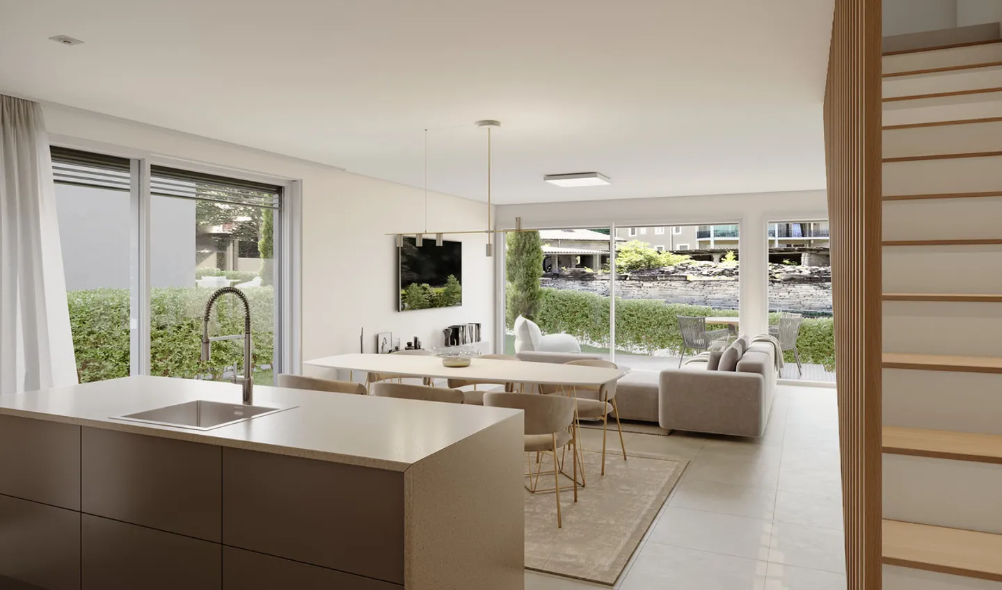 Nuova promozione di 6 ville contemporanee a Saxon Villa A - Foto 2 di 9