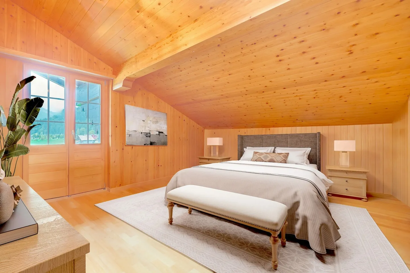 Charmante Appartement sous les toits avec une vue fantastique sur les montagnes - Photo 7 sur 13