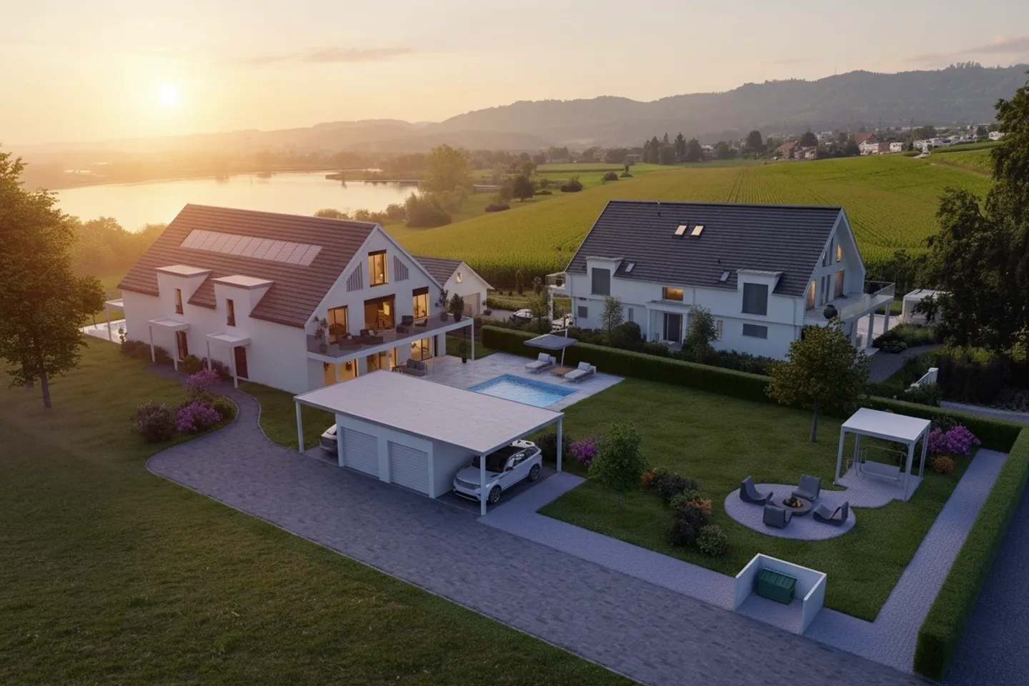 Neubauprojekt "EDEN" Doppelhaushälfte "Lac" - Foto 8 von 10