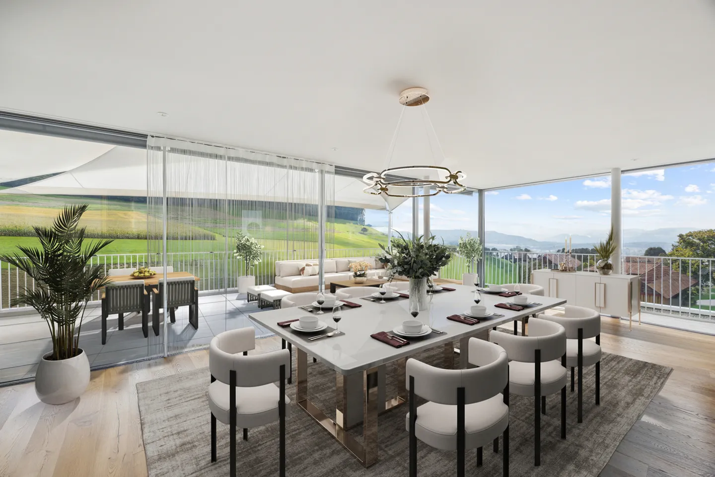 EDLE ATTIKA MIT EINMALIGER AUSSICHT UND DESIGN - Foto 3 di 13