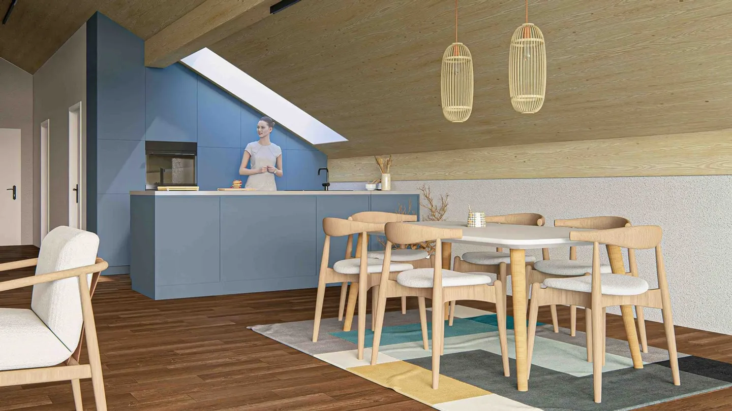 PROGETTO EDILIZIO "FLURA" APPARTAMENTO MANSARDA - Foto 3 di 5