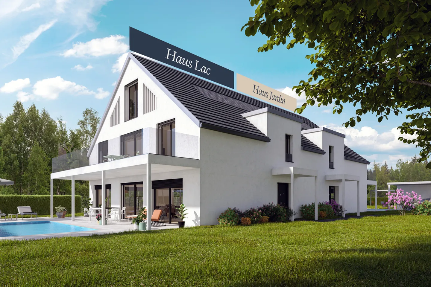 Exklusives Doppelhaus am See - Foto 6 von 10