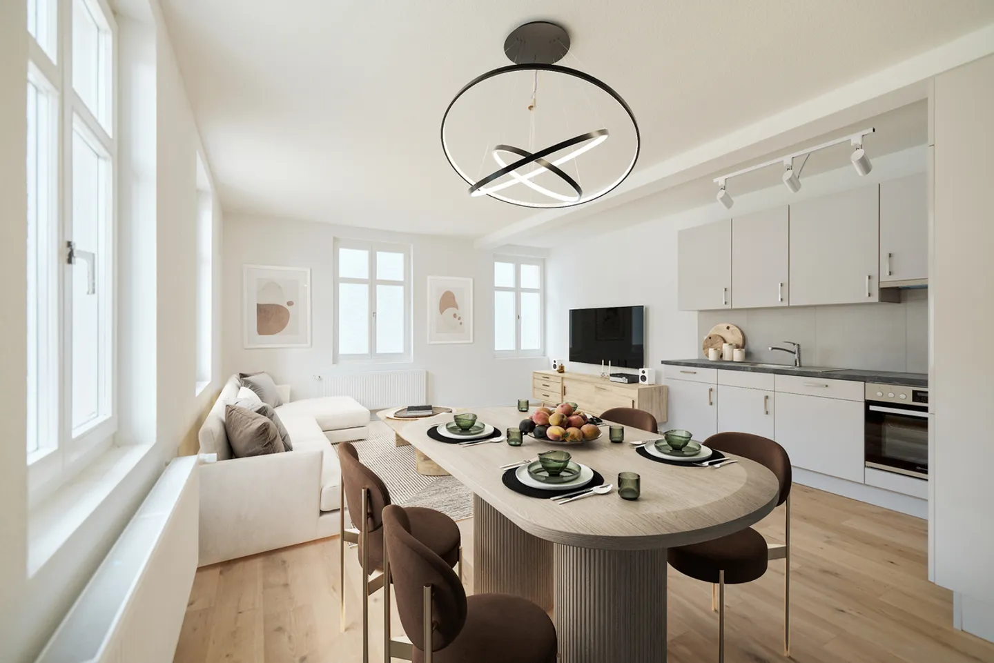 Stylishly renovated 3.5-room apartment with high-quality furnishings - Photo 1 of 7