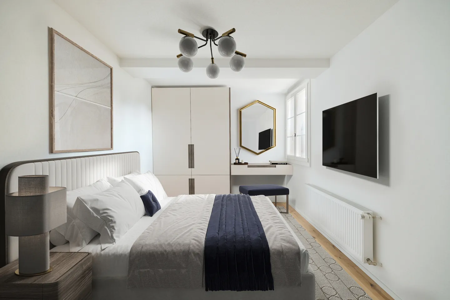 Stylishly renovated 3.5-room apartment with high-quality furnishings - Photo 4 of 7