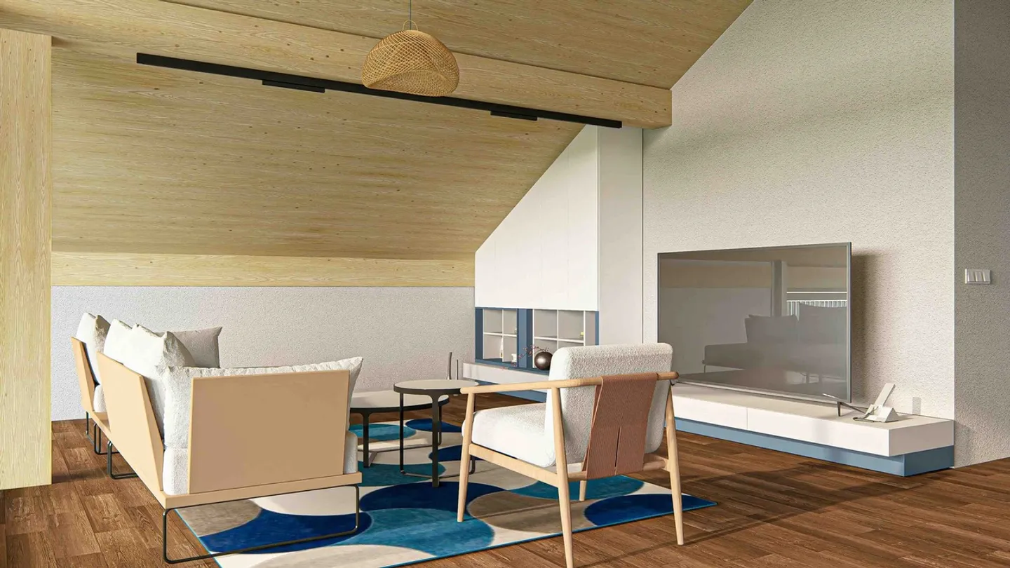 PROGETTO EDILIZIO "FLURA" APPARTAMENTO MANSARDA - Foto 4 di 5