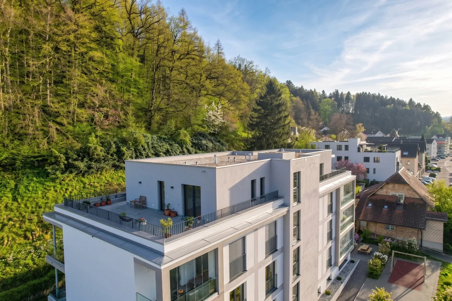 PENTHOUSE APARTMENT WITH HUGE TERRACE IN THÖRISHAUS - Photo 2 of 13