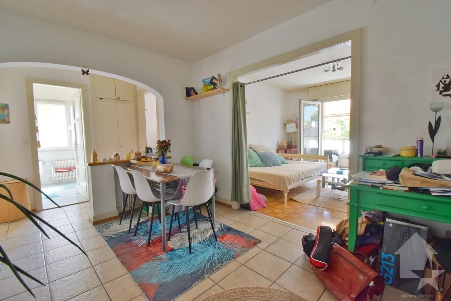 Schöne 3,5-Zimmer-Wohnung im Stadtzentrum von Sion mit Mietern - Foto 6 von 12