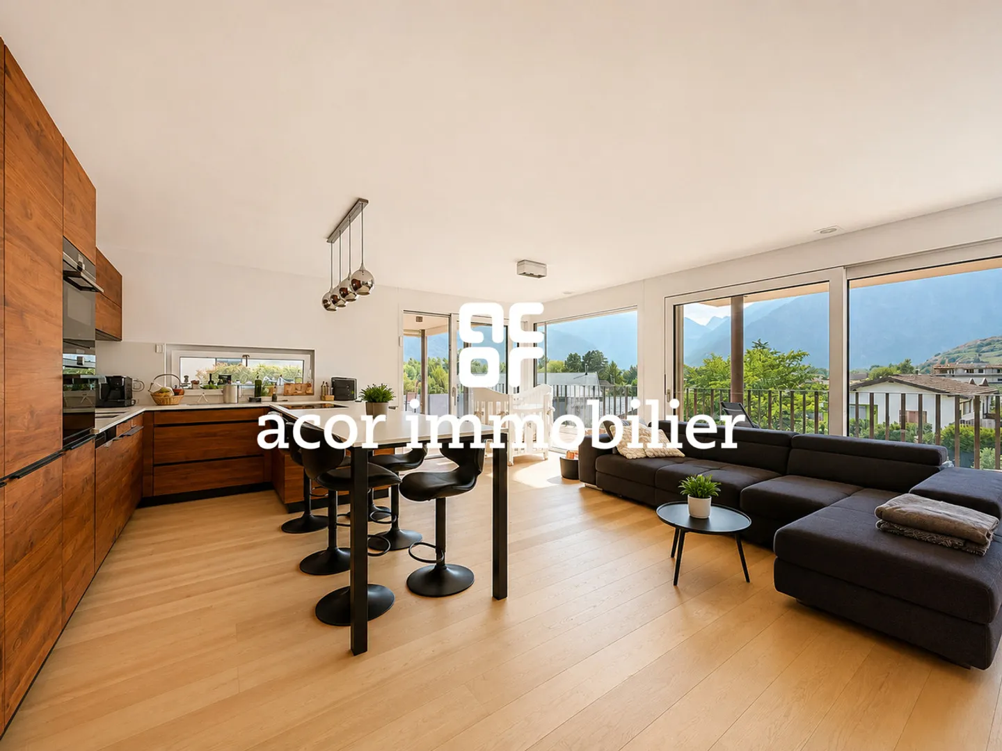Attique 3.5 pièces d'exception à Fully avec terrasse XXL et jacuzzi - Foto 4 von 7