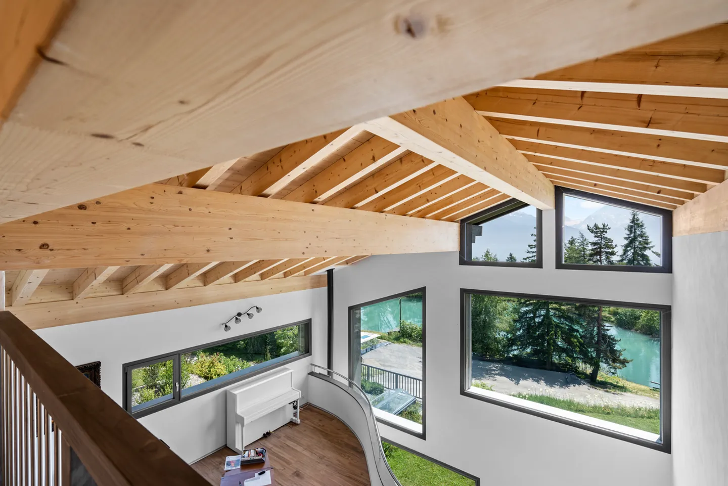 Chalet di architetto di prestigio con vista panoramica sul lago - Arbaz - Foto 4 di 8