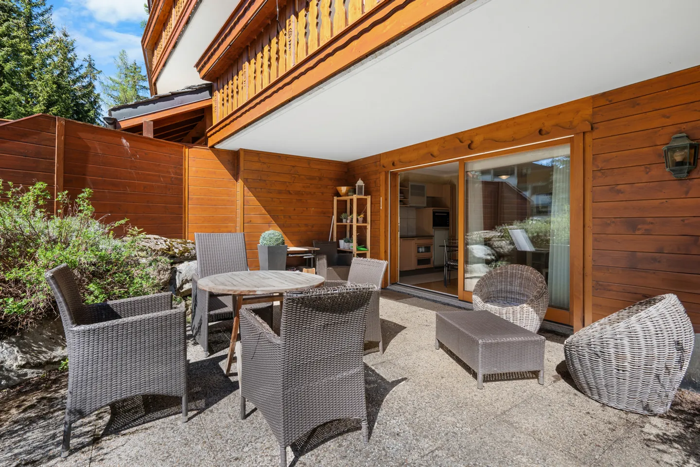 Crans-Montana Plan-Mayen: Ski-in/Ski-out Wohnung mit Terrasse - Foto 6 von 6
