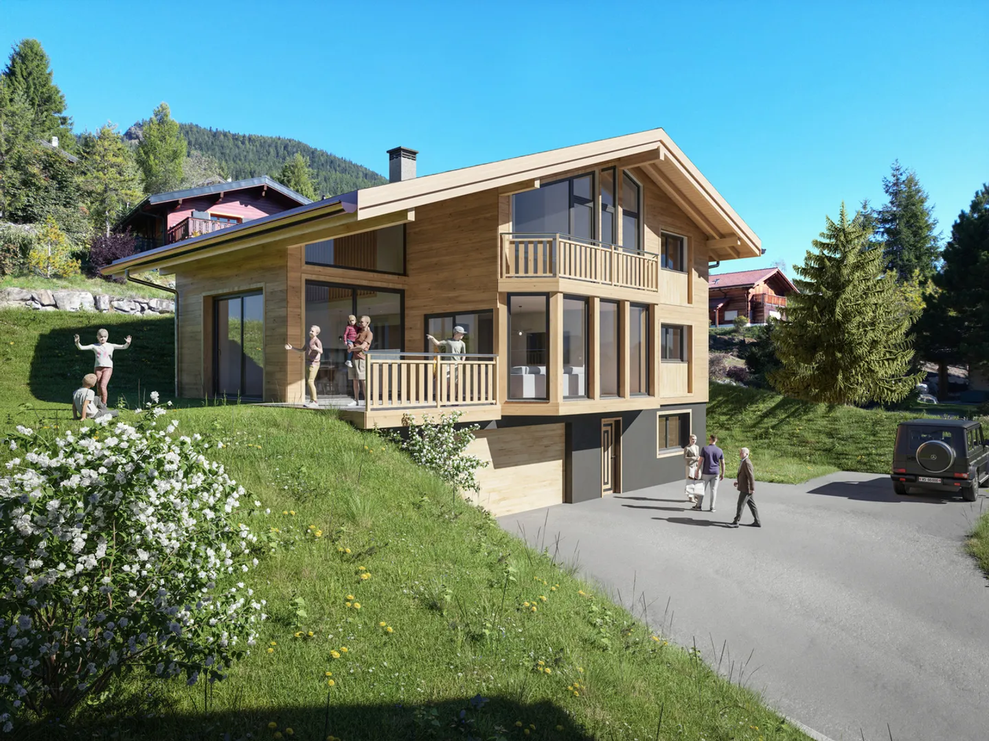 Chalet indipendente 6.5 stanze - Residenza principale - Vista & sole - Foto 1 di 4