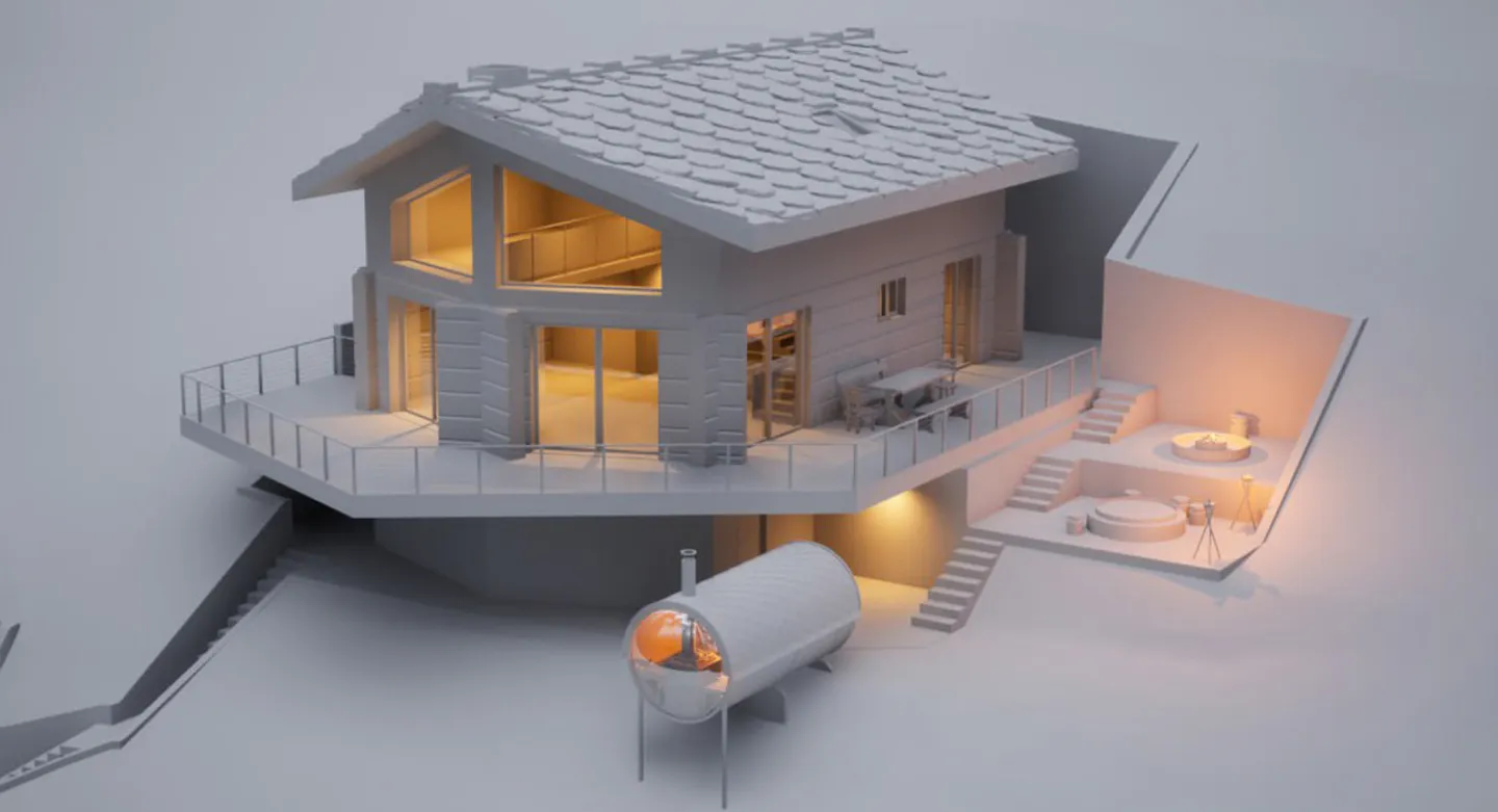 Hochwertiges Chalet-Projekt im Herzen von Lens - Foto 2 von 9