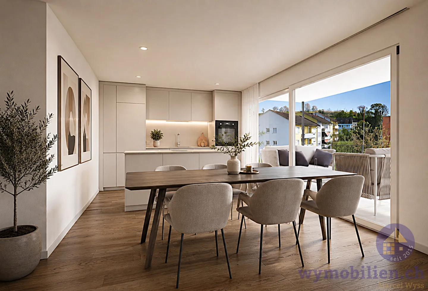 Appartement neuf exclusif de 4,5 pièces dans un quartier résidentiel prisé à Kirchberg - Photo 5 sur 12