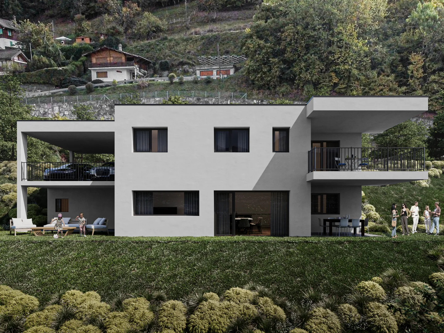 Esclusiva! Villa indipendente di 5,5 locali a Salins - Foto 1 di 4