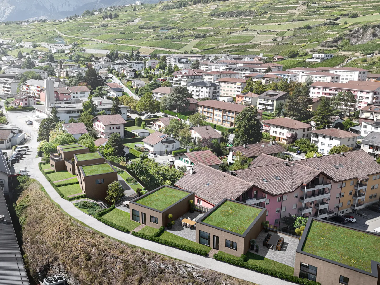 "ROCHER EN VILLE" 6 VILLAS DE STANDING AU COEUR DE SION - Photo 1 of 8