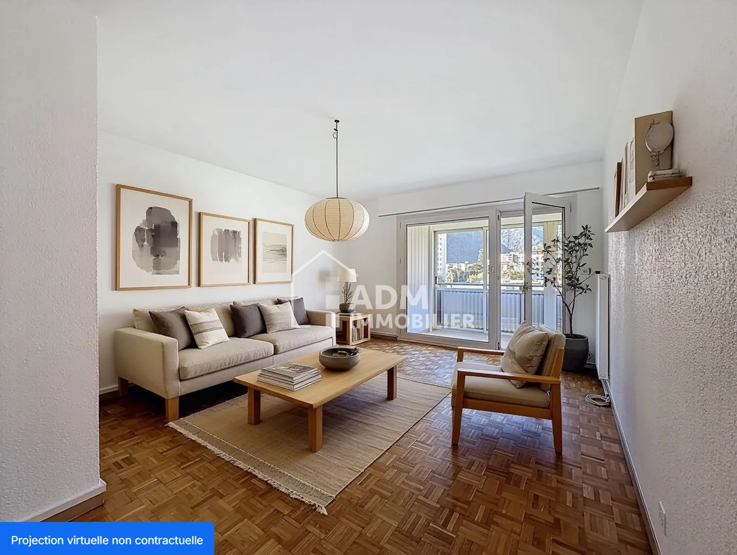 Martigny - 3,5-Zimmer-Wohnung mit verglastem Balkon und freiem Blick - Foto 1 von 11