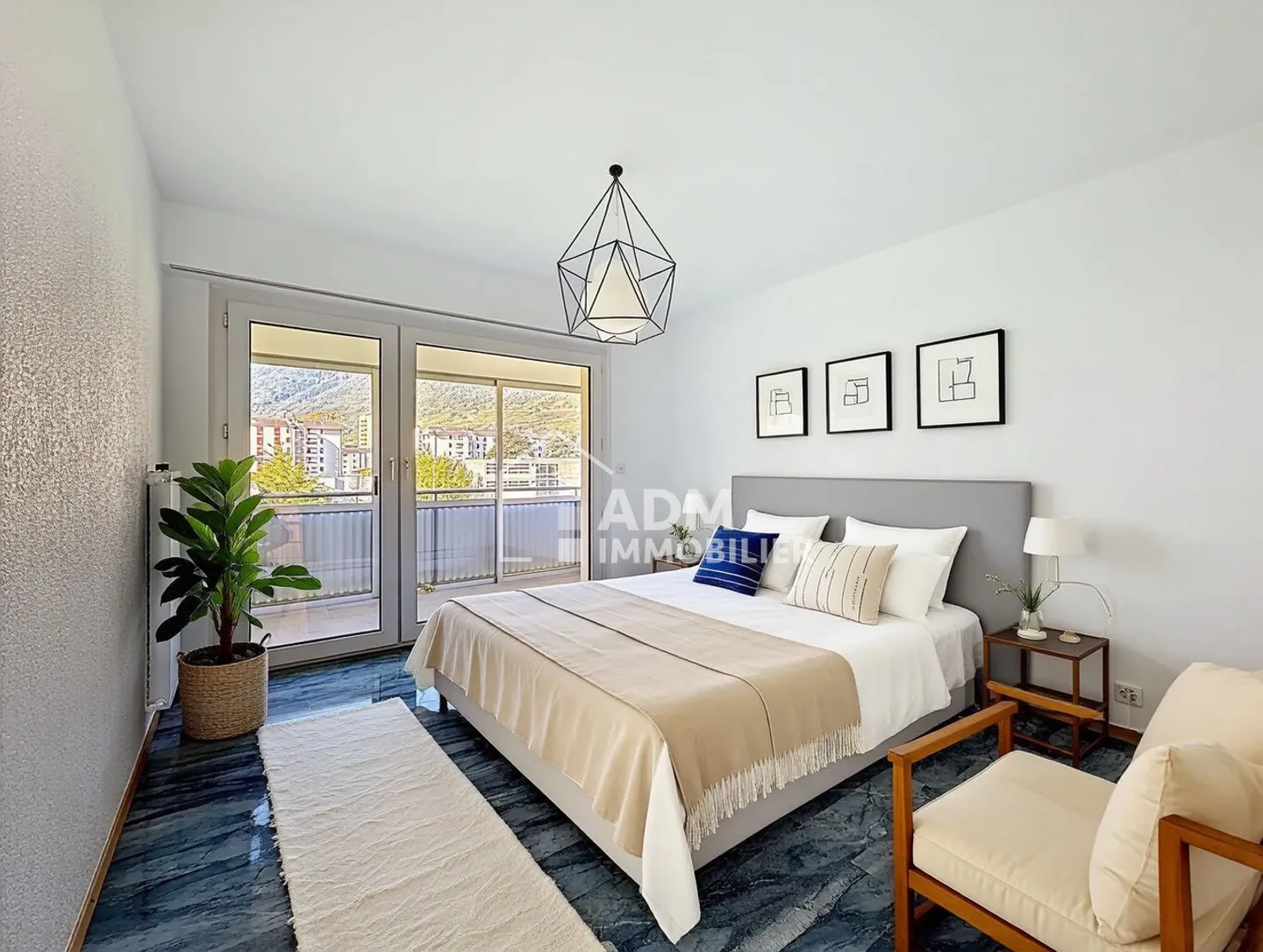 Martigny - 3,5-Zimmer-Wohnung mit verglastem Balkon und freiem Blick - Foto 4 von 11