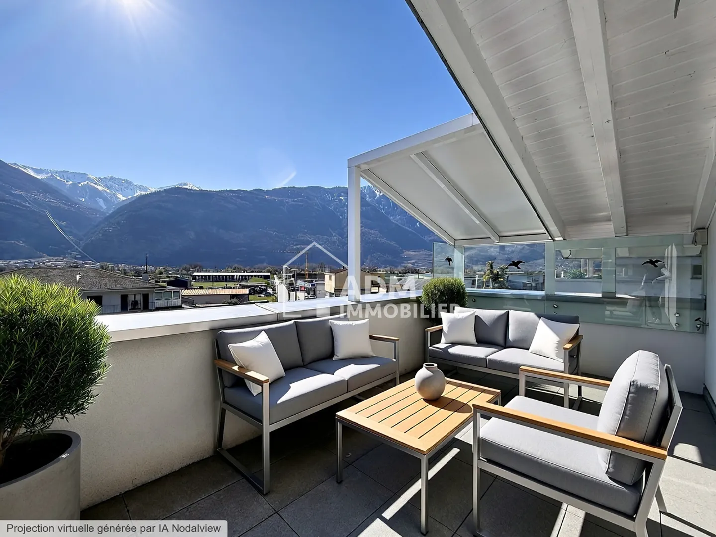 Leytron, geräumige 4,5-Zimmer-Penthouse-Wohnung - Foto 10 von 13