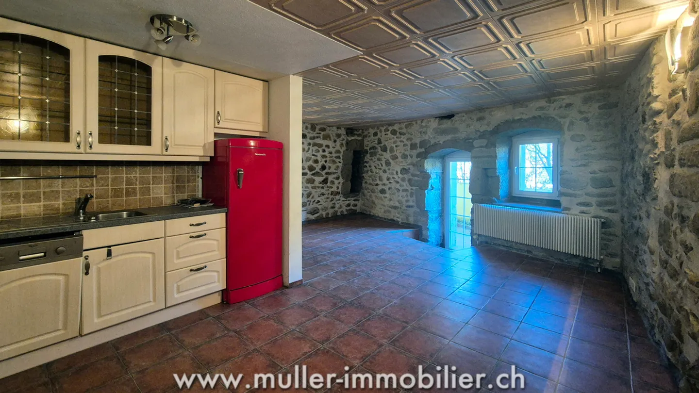 Historisches, superb renoviertes Haus mit 2 Wohnungen in Moudon - Foto 11 von 13