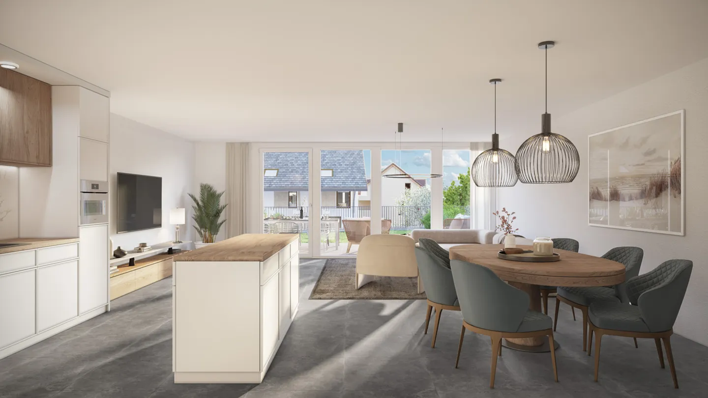 Nuove ville familiari 4.5 pces a Villars-le-Grand / VD (Ville A) - Foto 3 di 9