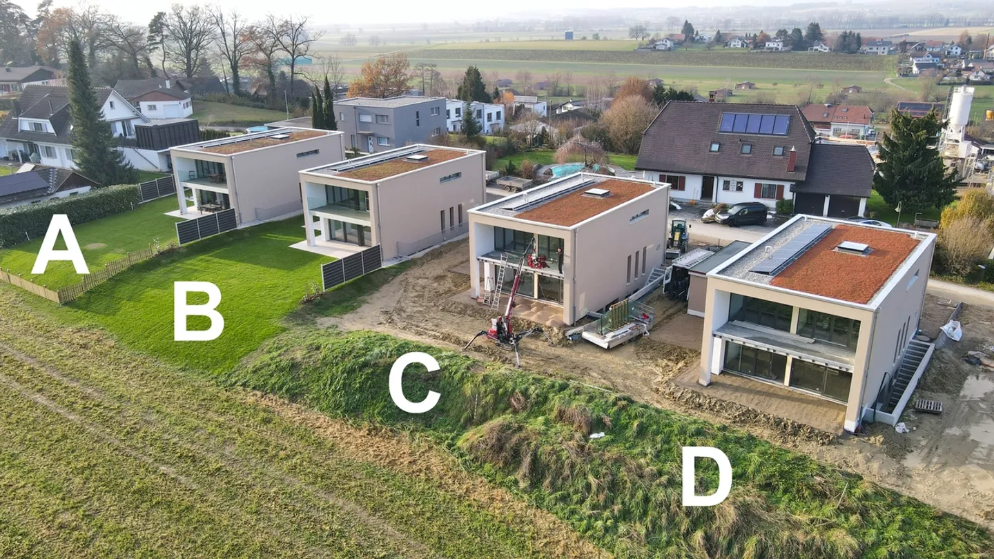 2 nuove ville di 5 stanze in affitto a Domdidier / FR (ville E e F) - Foto 3 di 13