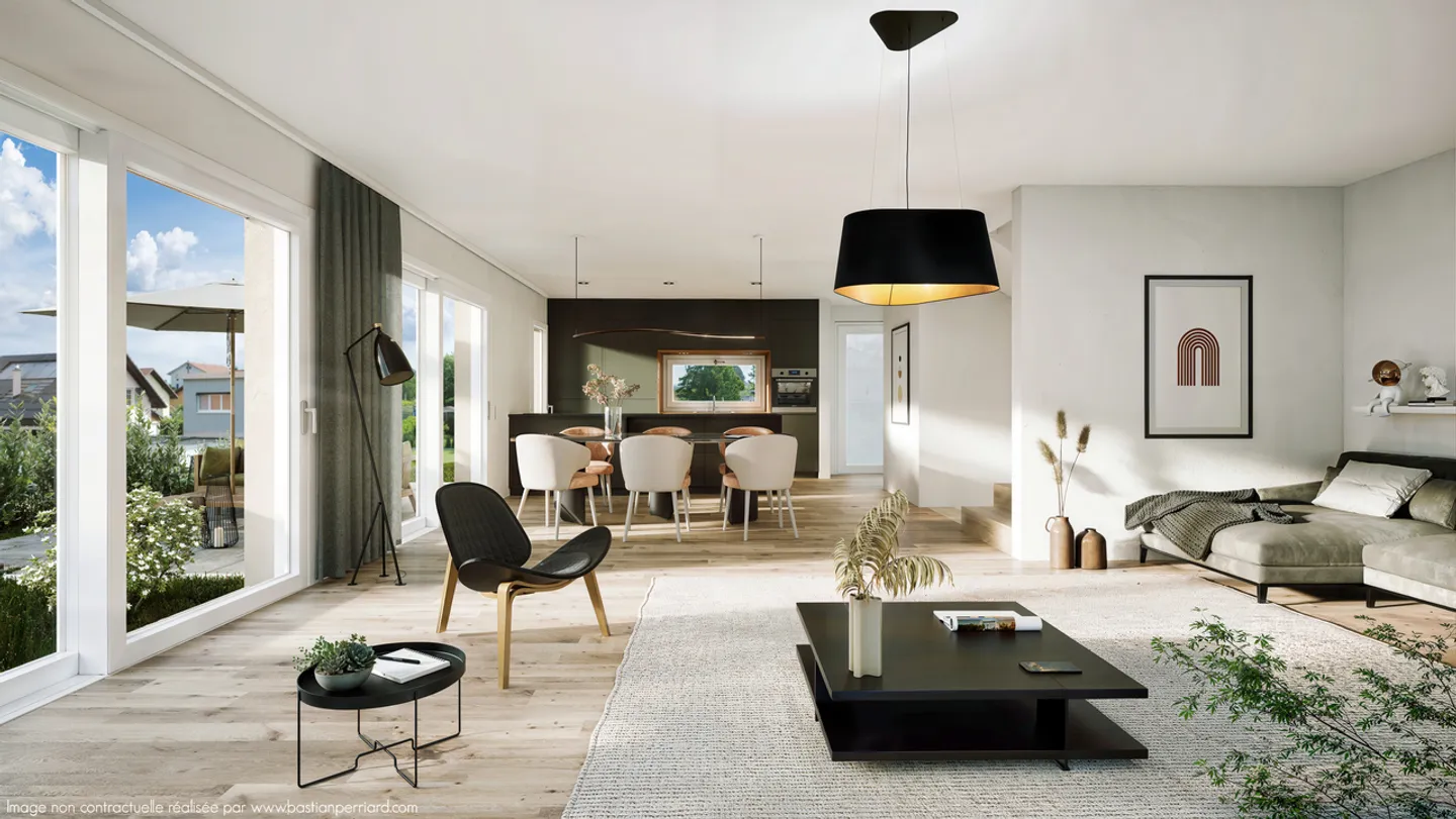 Villas individuali nuove di 5.5 pces a Gletterens / FR - Foto 3 di 8